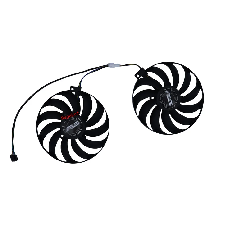 Conjunto T129215su4pinventilador Placa de Vídeoventilador de Placas Gráficapara Asus rx 5600 xt Dual Evo Ocpara Asus Rx5700 rx 5700 xt Dual Evo oc Placa de Vídeo Ventilador Substituir Fdc10u12s9-c Pld10010s12hh Peças