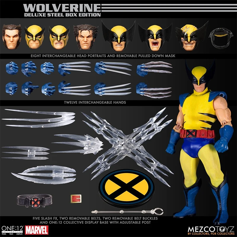 

In Stock Original Mezco Toyz Wolverine One:12 Collective Deluxe Steel Box Edition Action Figure Collectible Toys