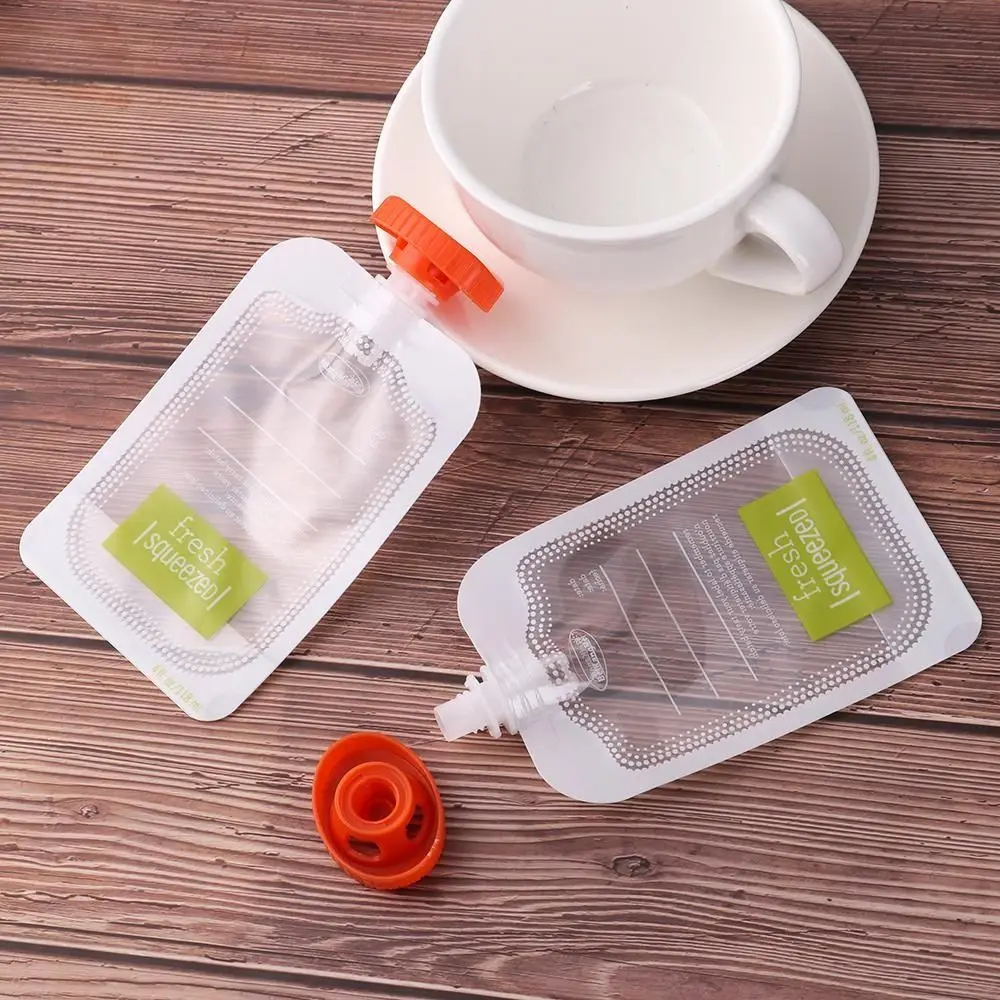 10pcs Reusable Food Pouches For Homemade Organic Puree Refillable Squeeze Storage Food Pouch For Baby Weaning