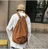 Female Canvas Fabric School Book Laptop Backpack Student Casual Street Travel Soft Cloth Stylish Big Capacity Daily Rucksack Bag 5