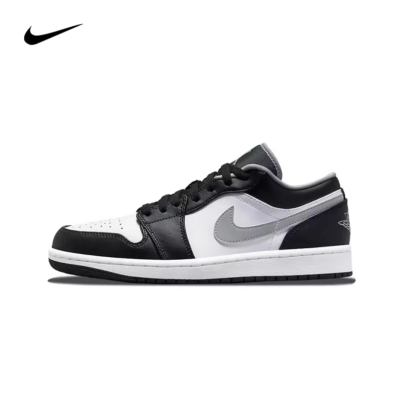 thumbnail image 1 of Zapatillas de baloncesto Air Jordan 1 de cuero, estilo retro, modernas, antideslizantes, resistentes al desgaste y de corte bajo para hombre, 1 of 5