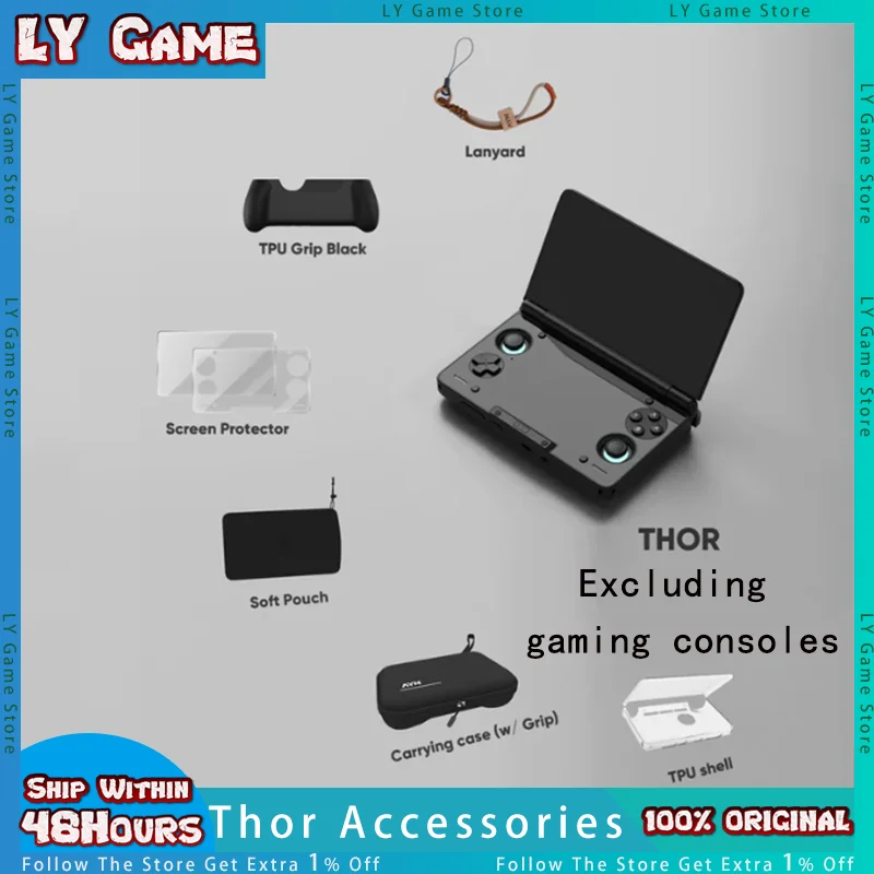 AYN THOR Dual Screen Flip Up Handheld Device Gaming Accessories