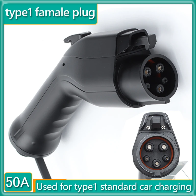 

TYPE1 EV Charger Plug SAE J1772 Connector Type 1 16A 3.5KW 32A 7KW 50A for Electric Car Vehicle Charging Station