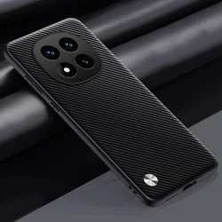 Luxury PU Leather Silicone Full Protection Phone Case in Elegant Design - Redmi Note 13 Pro+ (CBlack)