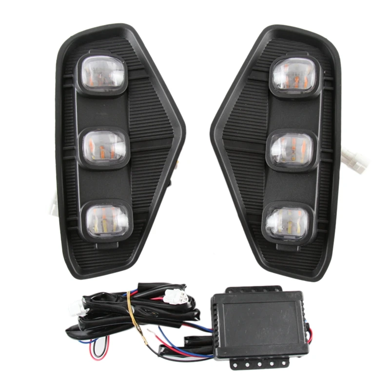 

LED Daytime Running Light For Nissan Navara 2020 2021 2022 Turn Signal Light Car Accessorie 12V