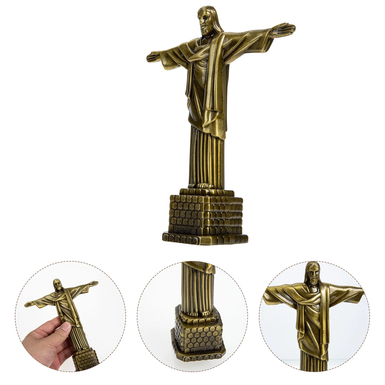 

Muslim Travel Christmas Decor Tabletop Jesus Figurine Alloy Religious Adornment