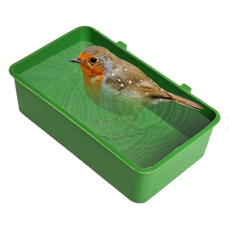 1pc Bird Water Bath Tub Pet Bird Bowl Parrots Parakeet Birdbath Cage Hanging Small Parrot Cage Pet Bird Cage Pet Products 