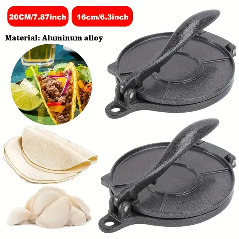 Tortilla Press For Homemade Pancakes Foldable Aluminium Tortilla Press Tortilla Press Maker Hollow Pastry Moulds
