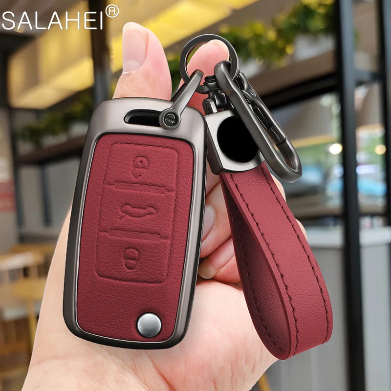 

Metal 3 Button Car Key Fob Case Cover for VW Golf Jetta POLO for Skoda Yeti Superb Rapid Octavia for SEAT Leon Ibiza Accessories