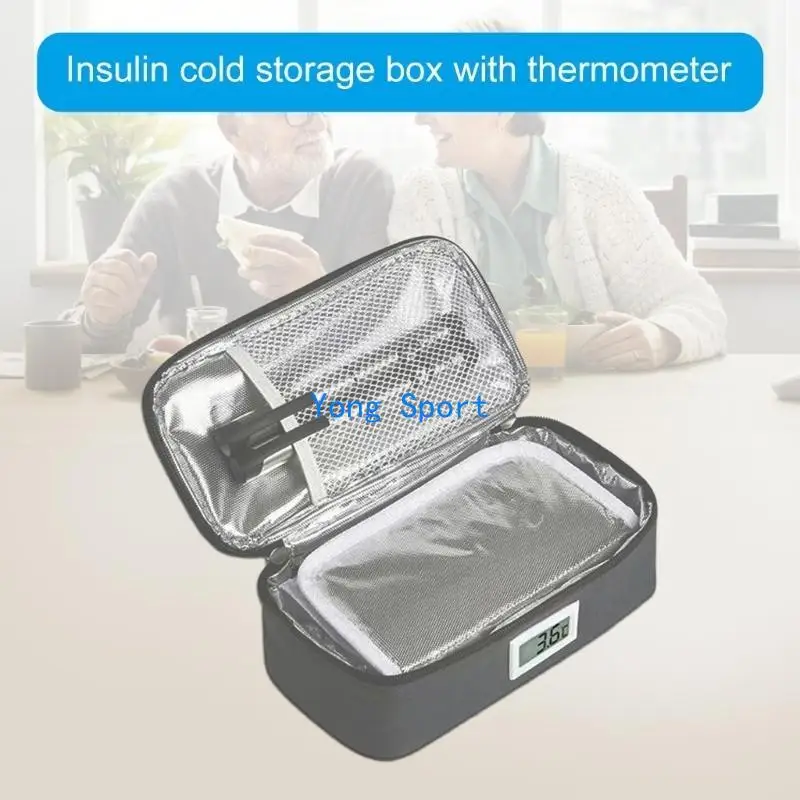 CNDY Insulin Chilling Container Heat Insulation Temperature Bag Durability Case for Durability and Temperature Controling
