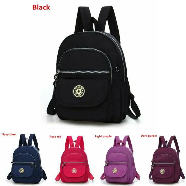 Women Nylon Mini Backpack Purse Small Backpack Shoulder Rucksack