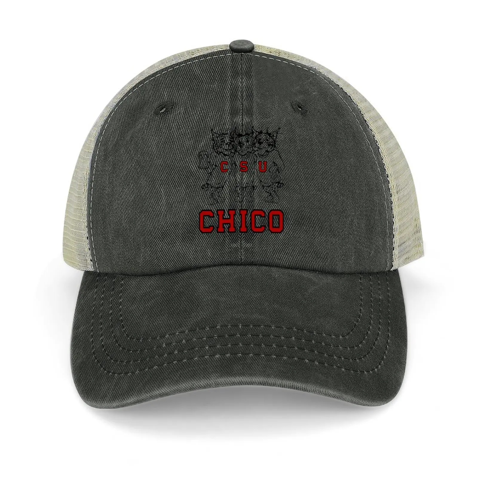 Chico State Vintage Drinking Wildcats Logo Dal Cappello Da Cowboy Degli Anni '70/1980'S Cappello Estivo Da Donna Da Uomo
