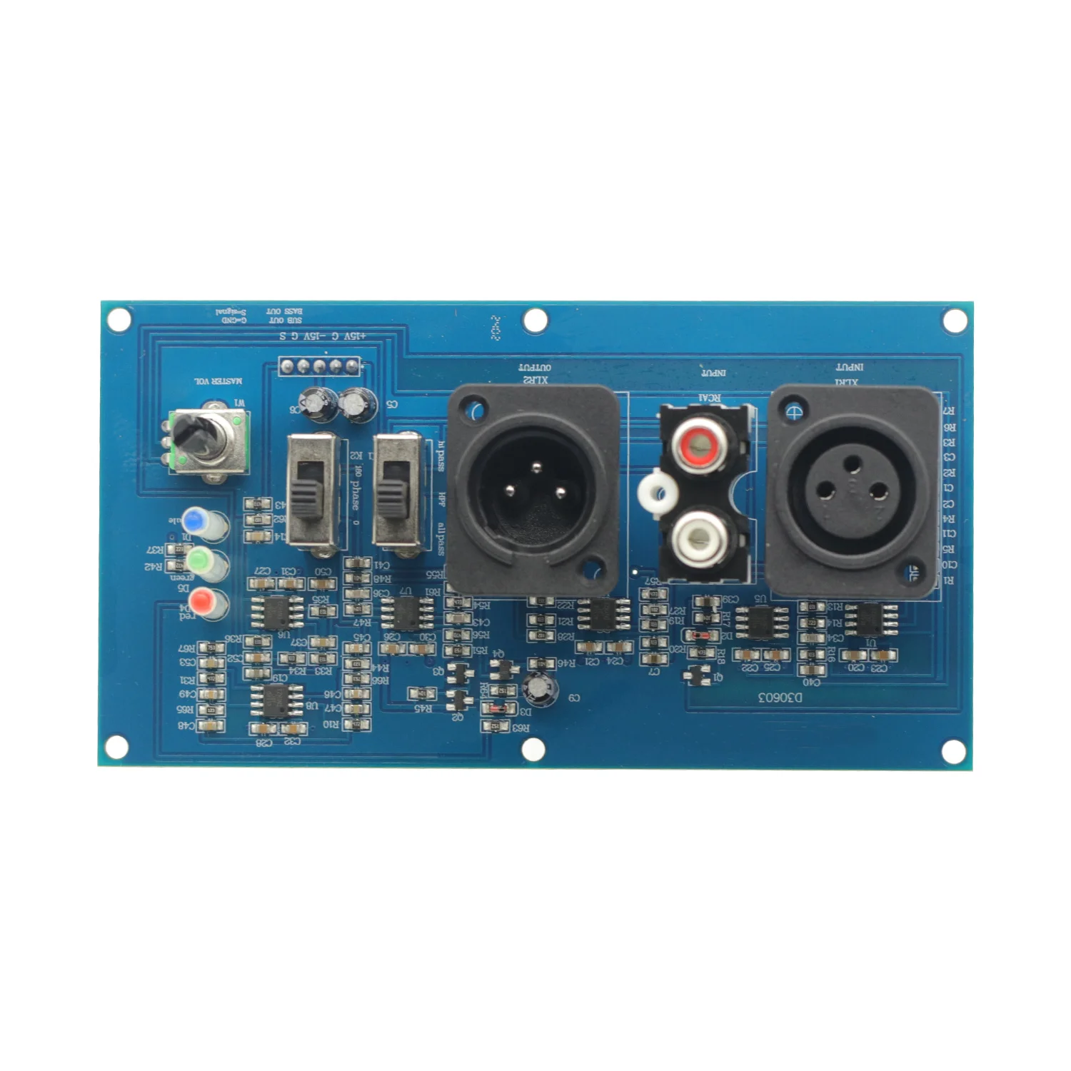 Subwoofer Amplifier Preamp XLR Caron Balanced RCA Input Phase Adjustable Preamplifier Satellite Speaker Output For Amp audio amplifier