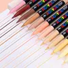 12/24 Colors Straight Liquid Soft Bush Markers Skin Tone Markers Pens,Nylon Soft head Acrylic Markers,Waterproof Pen Soft brush 3