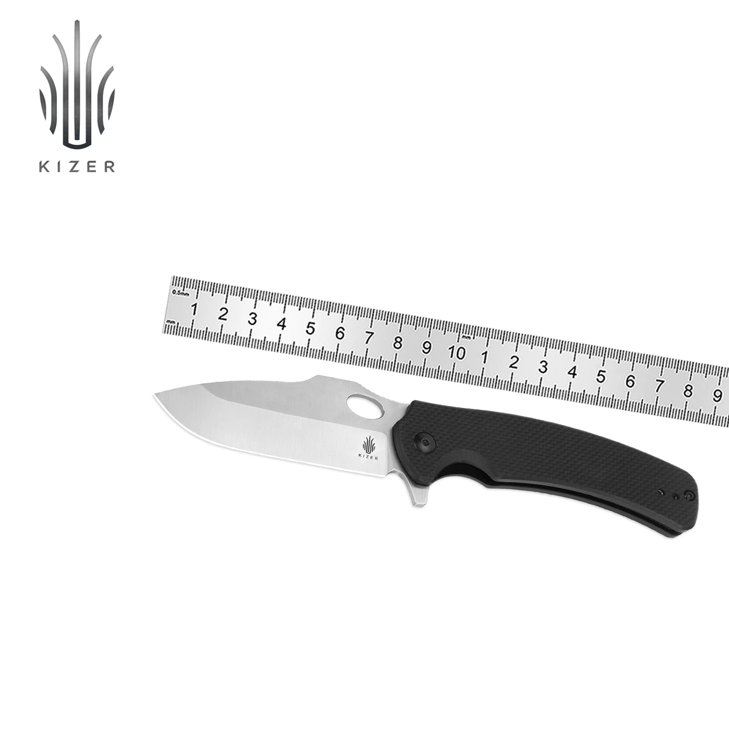 kizer-folding-knife-submarine-l3005a1-2023-new-black-g10-handle-with-9cr18mov-steel-blade-pocket-knife-for-men
