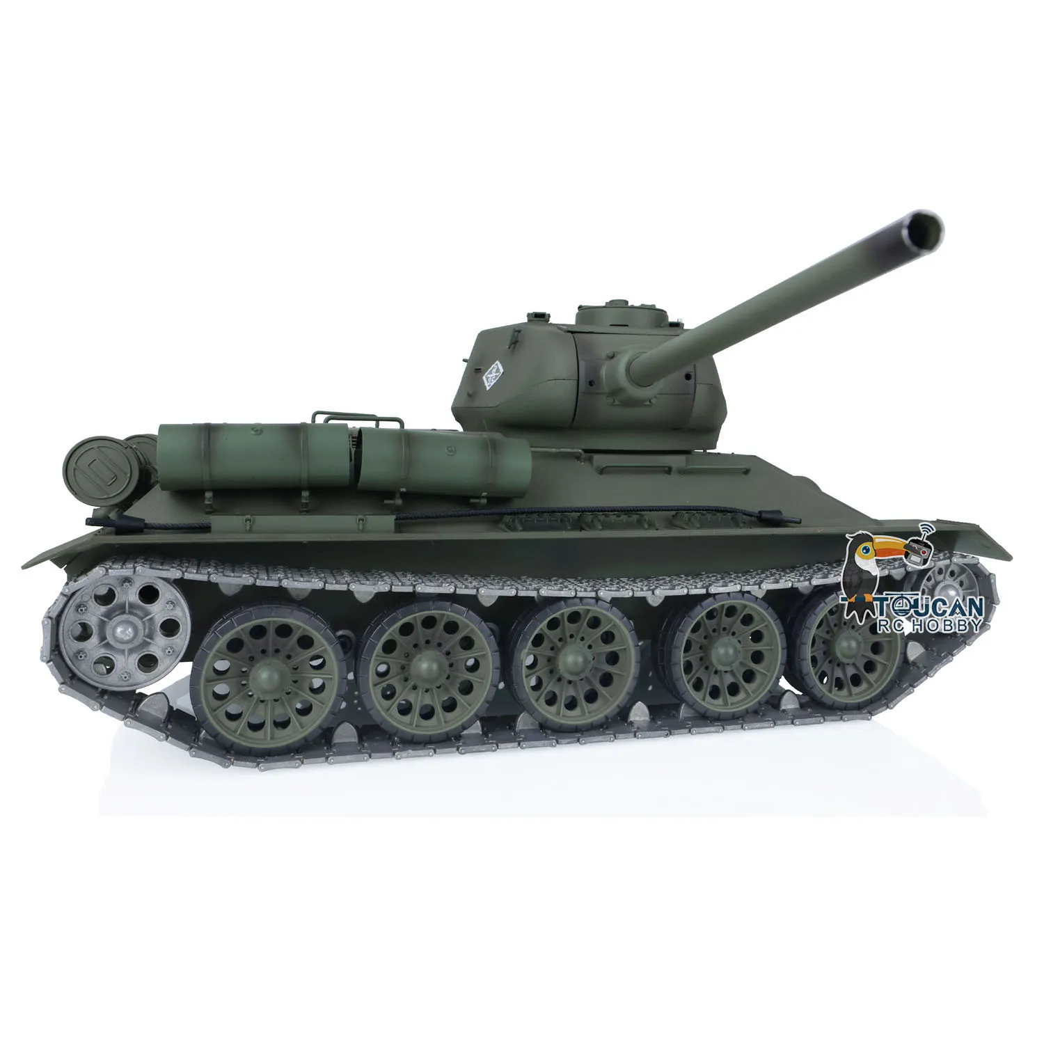 HENG LONG 1/16 업그레이드된 금속 소련 T34-85 RC 7.0 탱크 3909 360 °   터렛 스틸 기어박스 트랙 베랄 리코일 BB 유닛 TH17768-SMT4