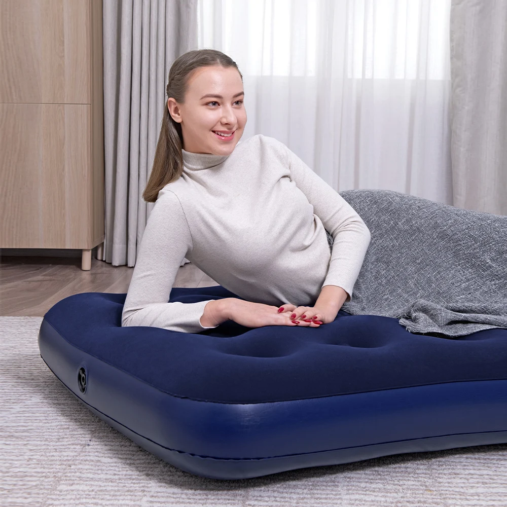 Bestway Inflatable Mattress Single Size Outdoor Camping Mattress Lunch Bed Thickened Portable Car Inflatable