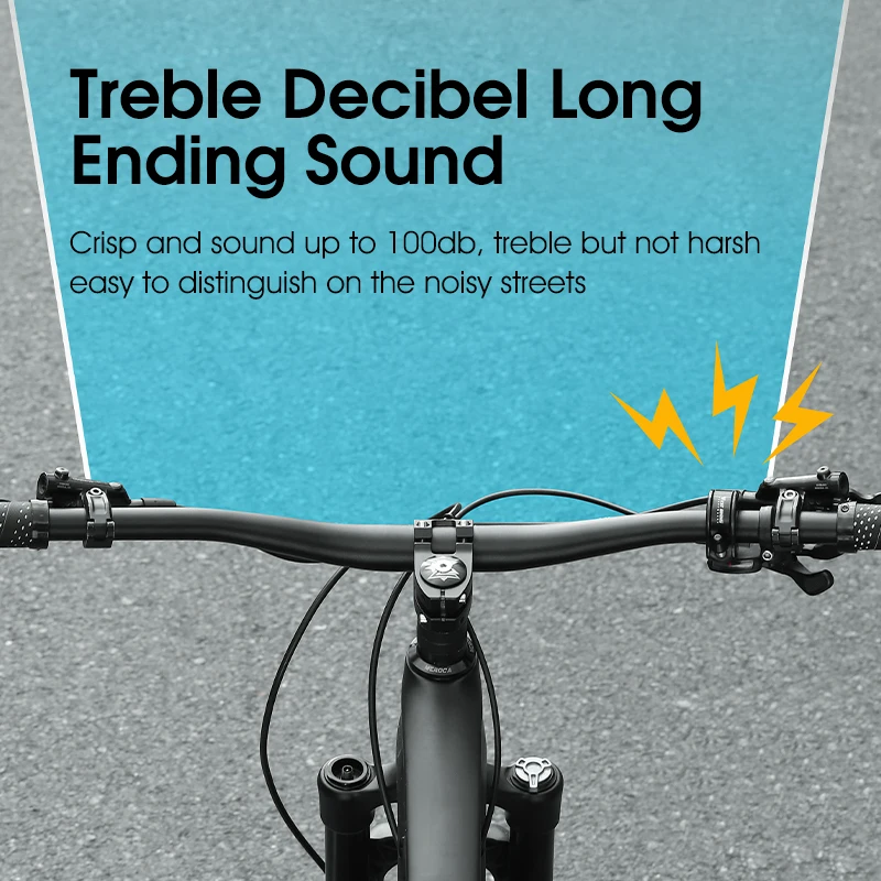 WEST BIKING Bicycle Bell Invisible Cycling Safety Signal Warning Sound Loud and Clear Ringtone Fashion Horn MTB Bike Accessories