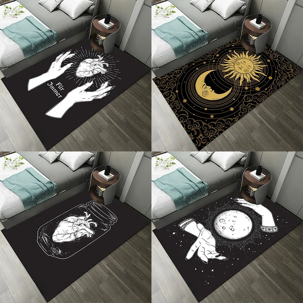 

Customizable Room Bedside Psychedelic Rug Decoration Small Magic Wizard Divination Home Living Sofa