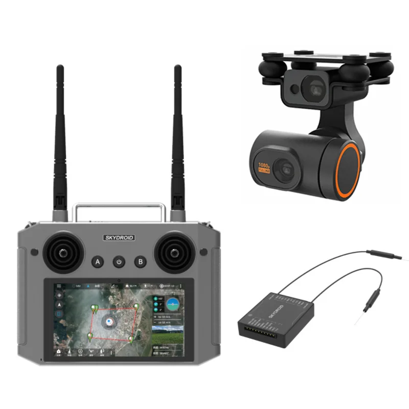 Skydroid H12 2 4 ГГц 12 каналов 1080P цифровой передатчик передачи данных видео 3 в 1 Android