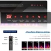 42" Electric Fireplace Heater,1400 W Recessed & Wall Mounted Electric Fireplace with Remote Control,Heater with Adjustable Flame 6