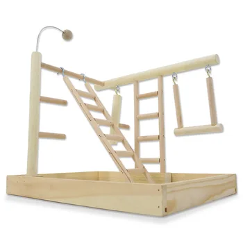 Wood Parrot Playground Bird Playstand Perches Cockatiel Play Gym With Swing Ladders Feeder Bite Toys Lovebirds.jpg