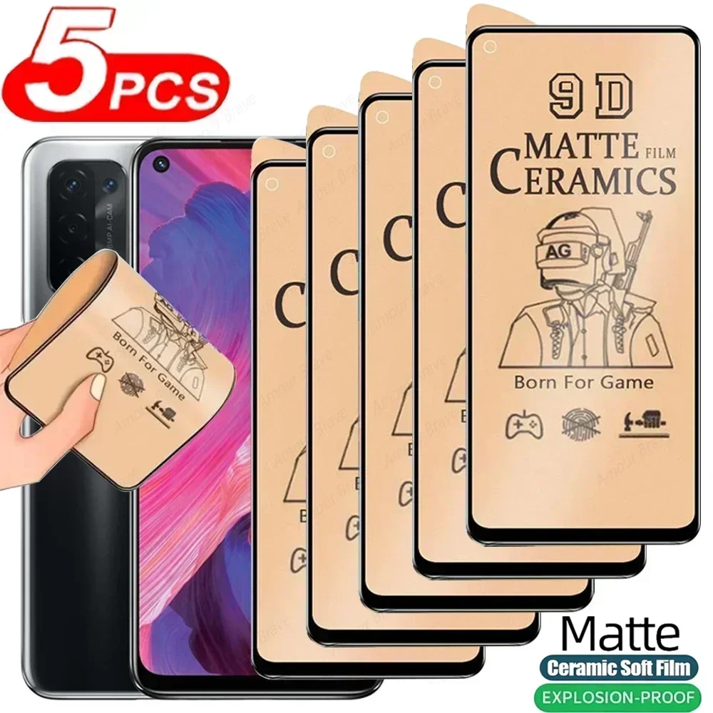

5 шт. Матовая Мягкая Керамическая пленка для Oppo A74 4G 5G A94 A95 A73 A17 A15 A15S A16K A54 A5 A9 A31 A91 A52 A92 A72, защита экрана