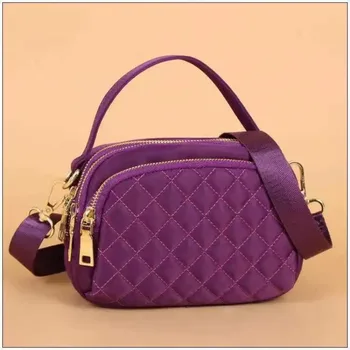 حقيبة يد نسائية صغيرة بخيط مطرز، حقيبة كتف أنيقة من أكسفورد، محفظة أنيقة مربعة الشكل، مناسبة للاستخدام اليومي 3