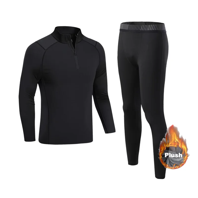 Quick Dry Men's Thermal Underwear Sets Running Compression Sport Suits Basketball Tights Clothes Kids Gym Fitness Warm Sweat