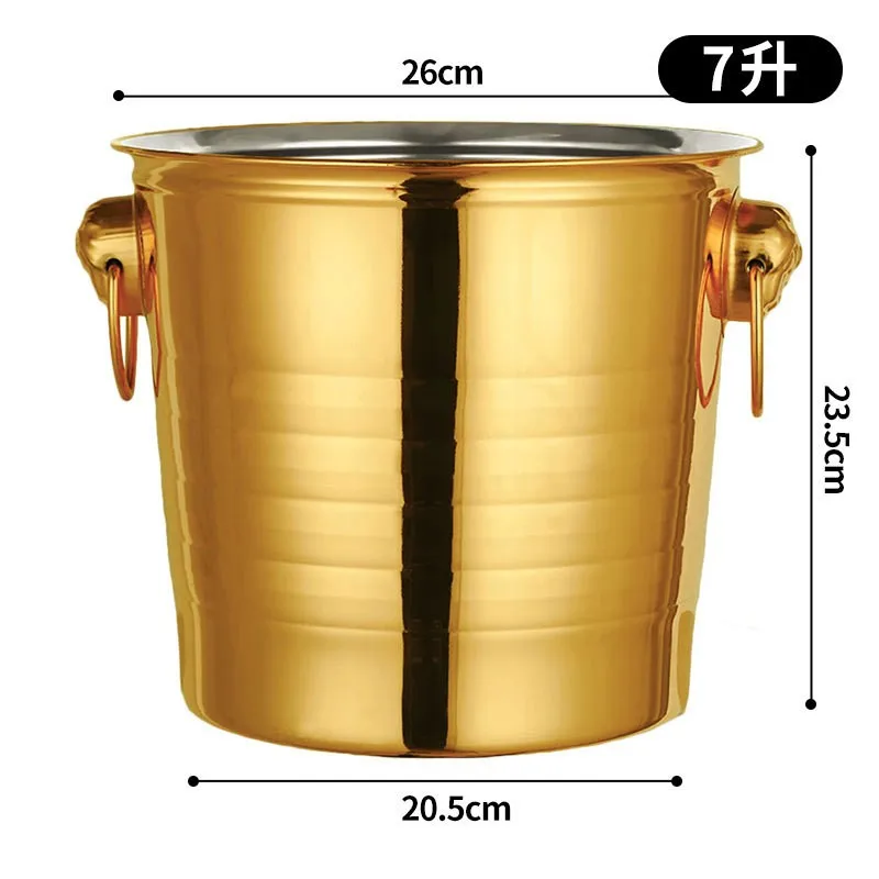 Tiger Kopf Edelstahl Eis kübel, Kühler, Bar Zubehör, Wein halter, Haus brauen, Weinwaren, Eis kübel, 3L, 5L, 7L – Detail 7
