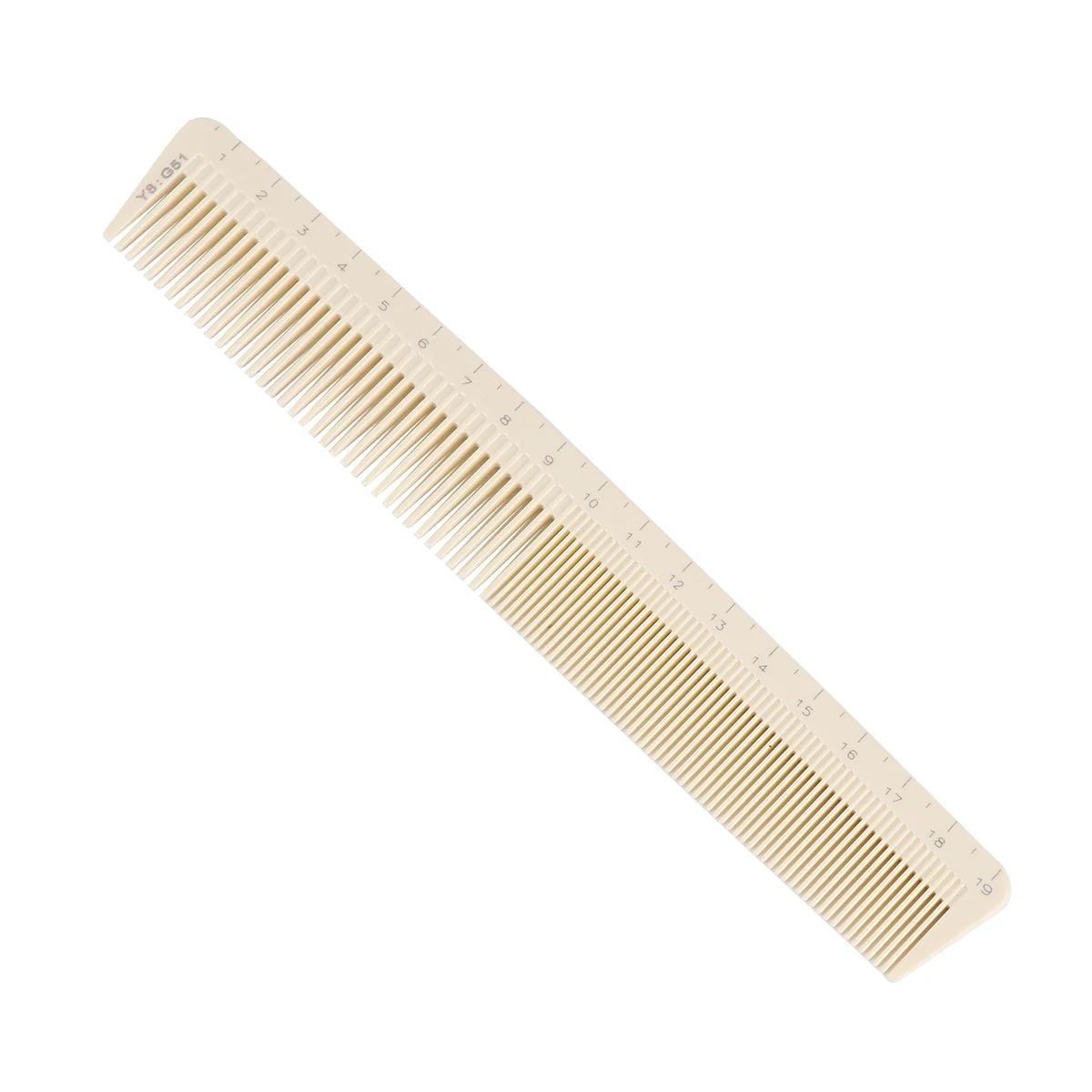 

Styling Comb Barber Cutting Comb Fine Hair Comb for Home Salon ( Beige )