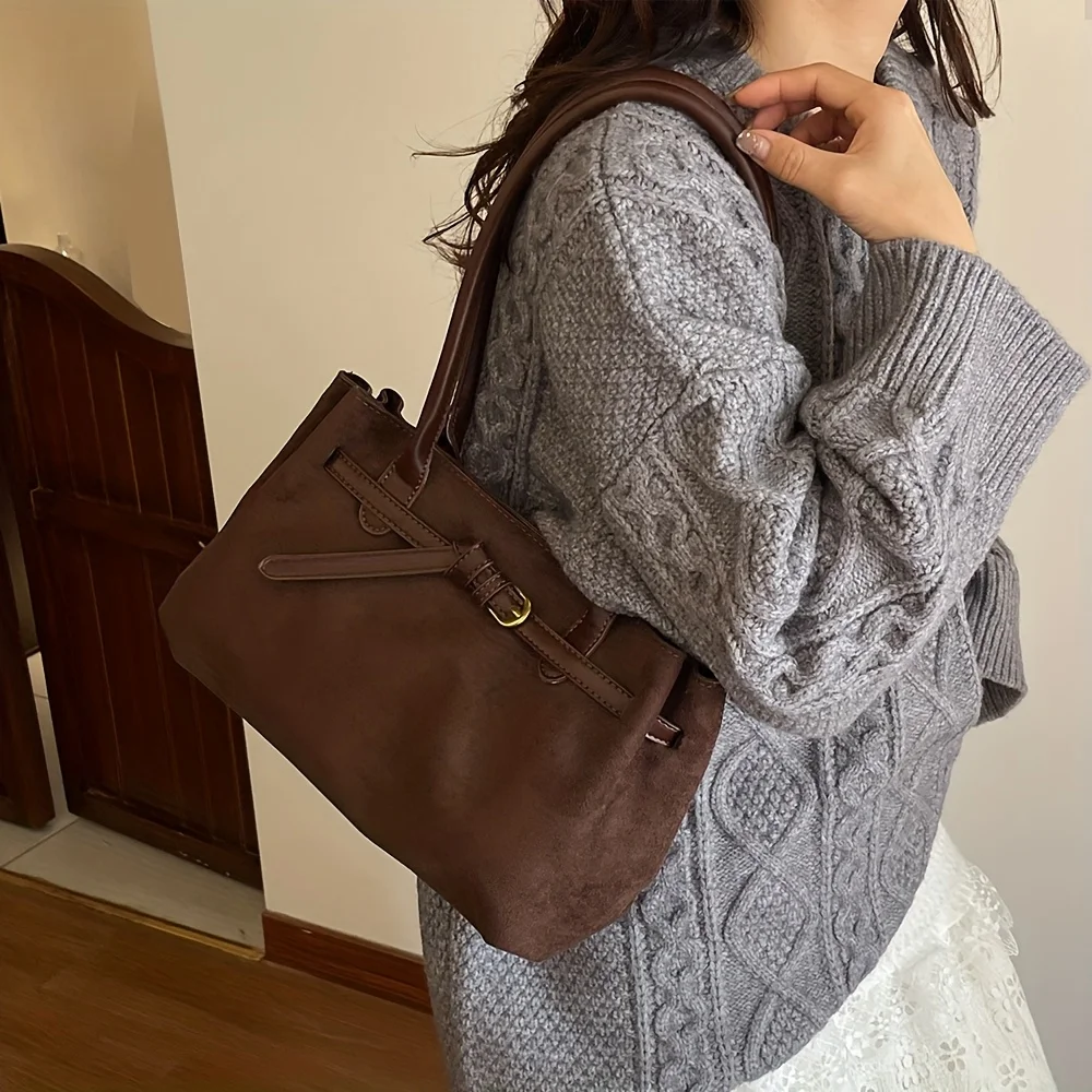 Luxury Retro Large Capacity Shoulder Tote Bag for Women