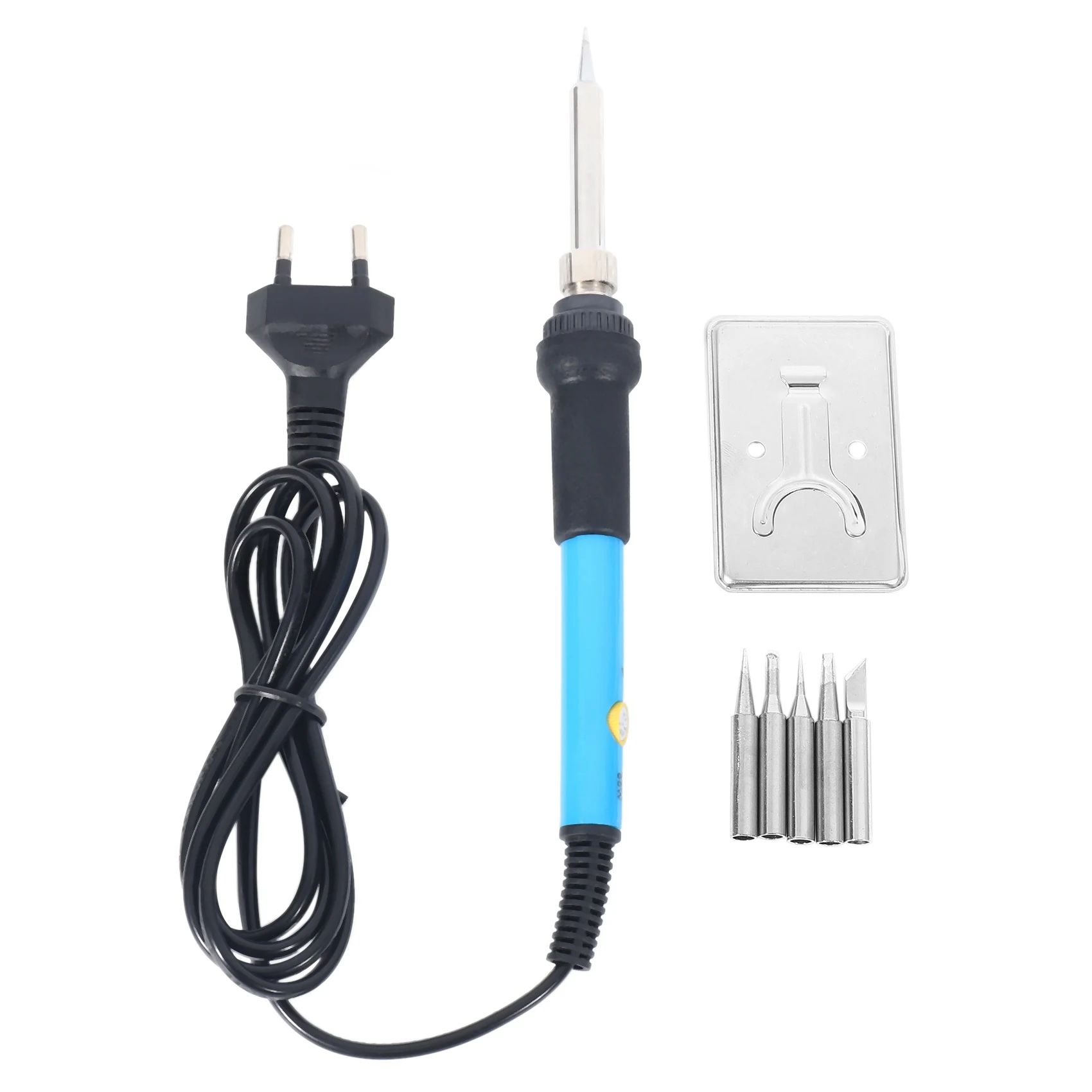 

60W Adjustable Temperature Electric Soldering Iron Handle Heat Pencil Tool With Iron Tips Stand For Welding Solder Rework Rep