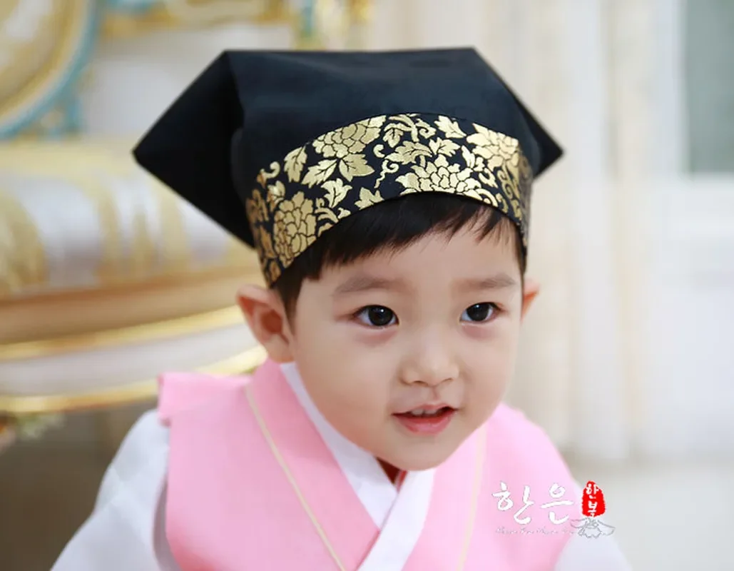 Korea Imported Hanbok Hat / Ancient Children's Scholar Hat / Boy Hat original korean imported children s hats 1 year old boy s birthday hats