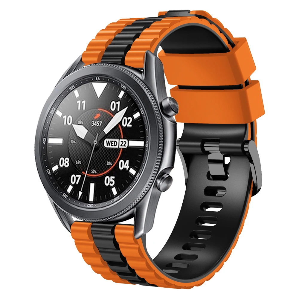 

Ремешок для смарт-часов Samsung Galaxy Watch 46 мм, сменный силиконовый браслет для Galaxy Watch 3 45 мм, браслет для наручных часов
