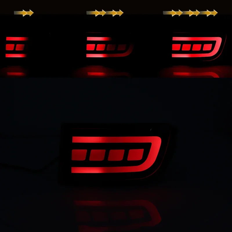 2x Car Bumper Reflector Lights For Toyota Land Cruiser Prado LC120 Fj120/For Toyota 4Runner,Tail/Brake Rear Fog,Turn Signal Lamp