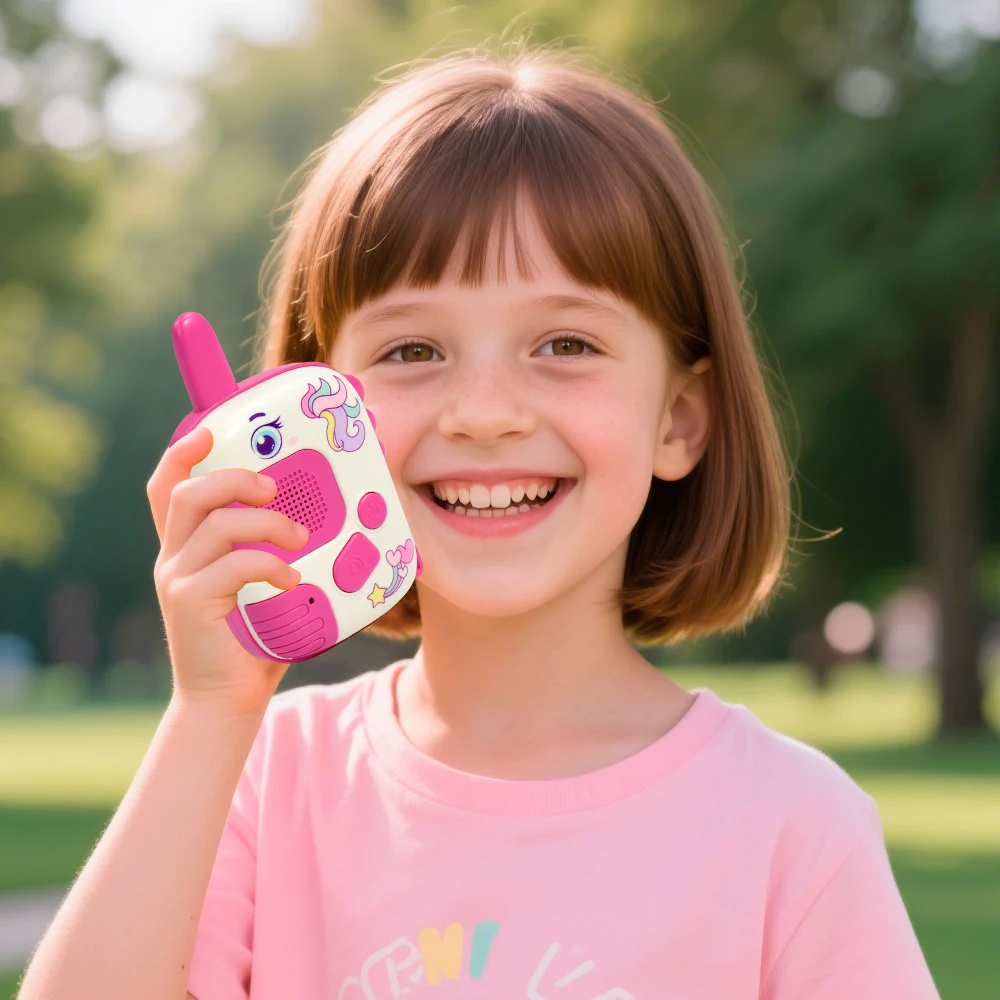 Walkie Talkie portatile per bambini, piccolo cercapersone wireless per esterni, comunicazione intelligente genitore-figlio, giocattolo puzzle, regalo_voghion.com