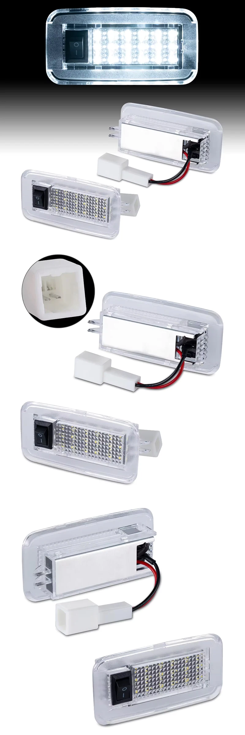 1PC LED Trunk Lights Luggage Compartment Lamps For Toyota Corolla Crown Land Cru