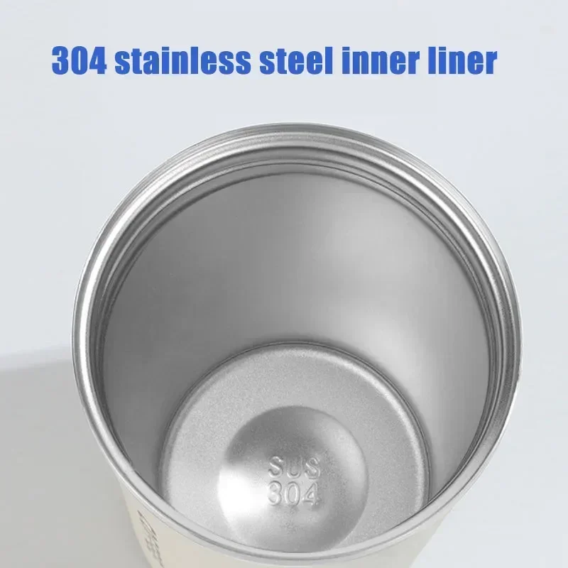 1PC 304 Stainless Steel Insulated Mug for Men and Women Large Capacity Coffee Mug, Office Outdoor Portable Car Mugs