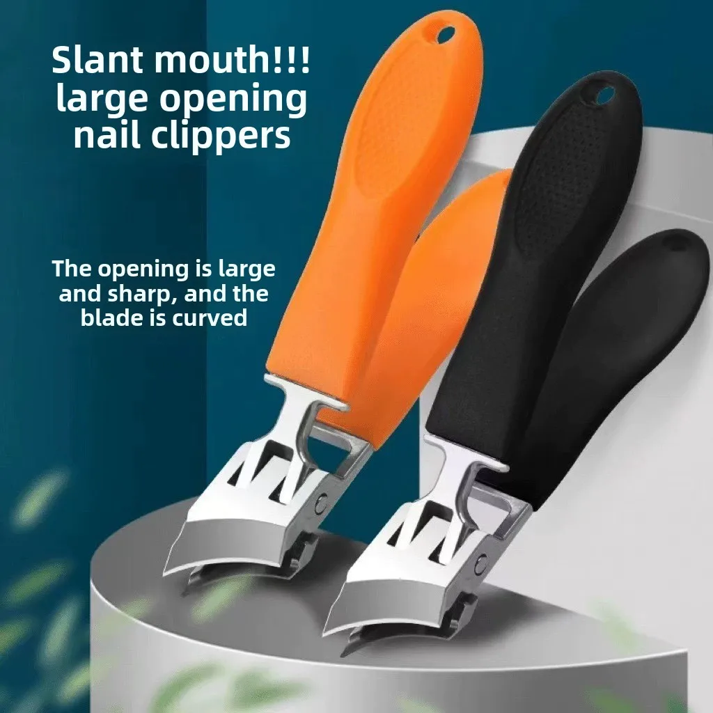 Slanted Nail Clipper Oblique Blade Ingrown Toenail Clipper Anti-Splash Wide Jaw Opening Hard Nails Curved Blade Manicure Tools nail clipper set nail clipper nail clippers manicure set manicure sets manicure nail clipper set nail clippers kit
