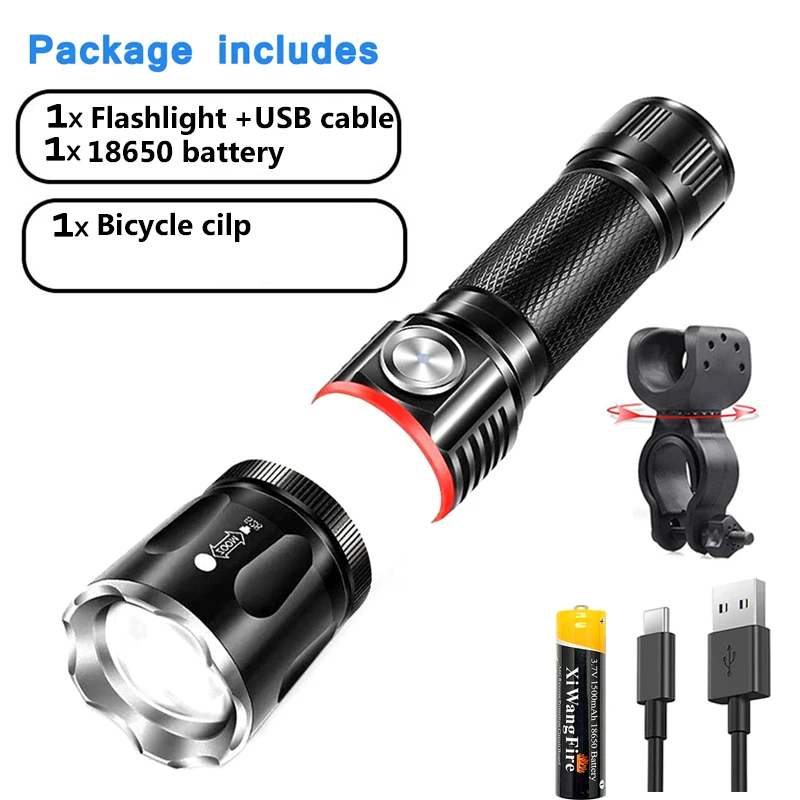 ZHIYU USB Rechargeable Led Flashlight Torch Magnetic Super Bright Work Torch 2000LM with COB Light 4 Modes Torches camping light unique flashlights Flashlights