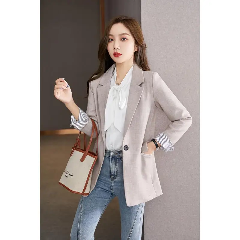 Korean Version Casual Suit Jacket Women's Autumn Fashion Single Button