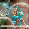Fully Automatic Bubble Machine Rocket Electric Soap Bubble Gun Boys Girls Toys Children's Day Gift for Outdoor Party Playtime 1