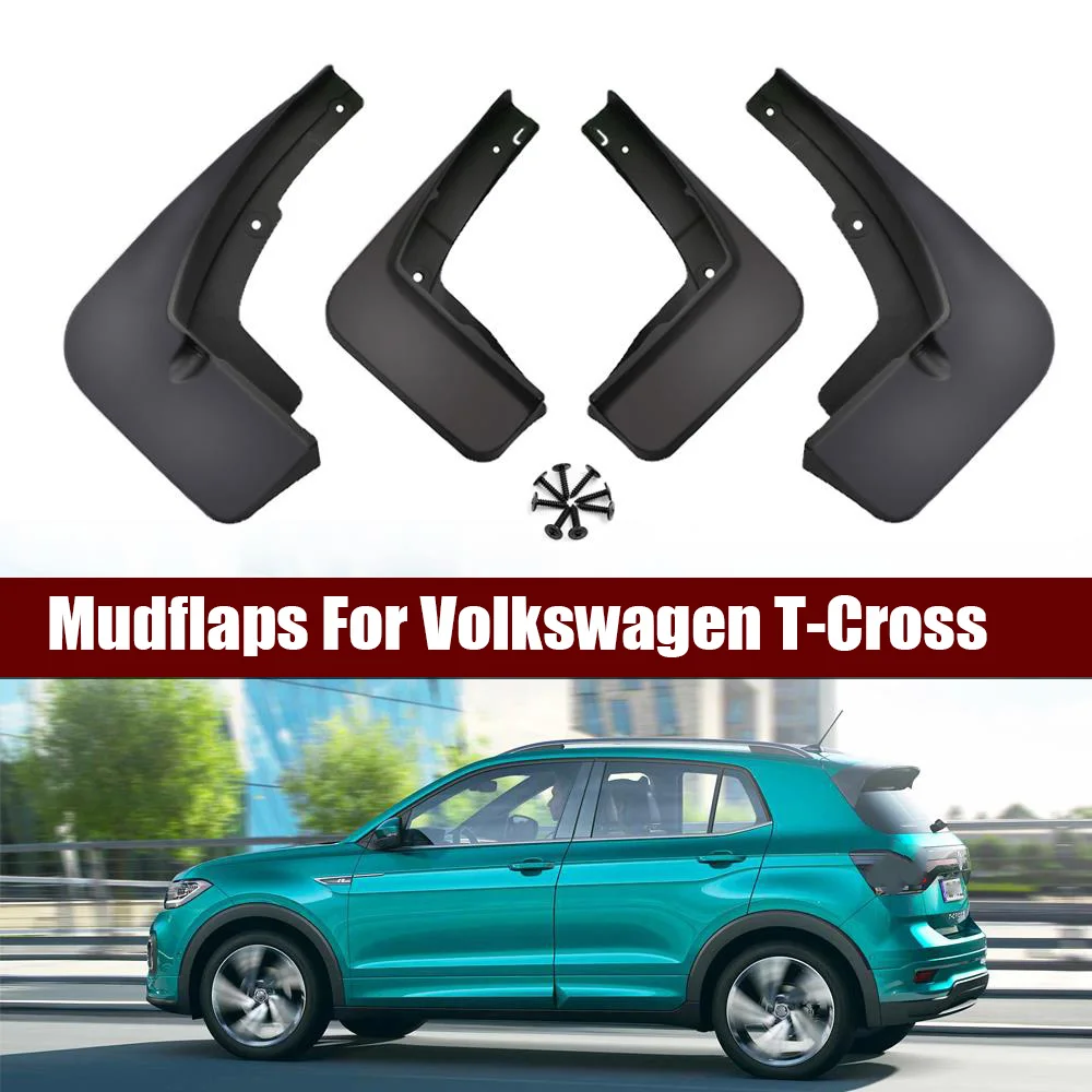 Per Volkswagen Vw T-Cross Tcross T Cross C11 2018 ~ 2023 Parafanghi Per Auto Paraspruzzi Parafanghi Paraspruzzi Accessori Duraflap