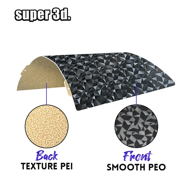 Piastra Di Stampa Magnetico Per Stampanti 3D Bambu Lab - Spring Steel Texturato Con Resina Epossidica - Foto 7