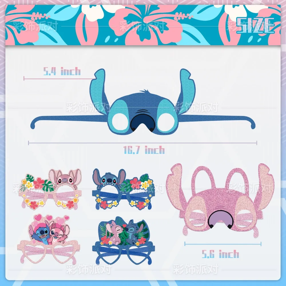 8 stücke Lilo & Stitch Disney Cartoon PVC wieder verwendbare Strohhalme Kinder Geburtstags feier dekoriert Action-Spielzeug weichen Gummis troh für Wasser becher