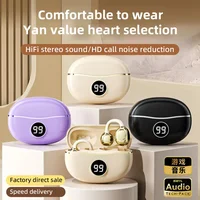 Wireless Headphones Fone Bluetooth Headset With Mic Handsfree Noise Canceling Earphones Clip Ear Music  Sports Gaming Earplug 1