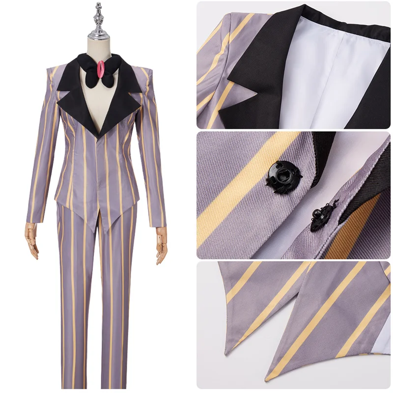 

Anime Hazbin Cosplay Costume Hot Sir Pentious Uniform Fancy Outfit Halloween Carnival Christmas Costumes with Hat
