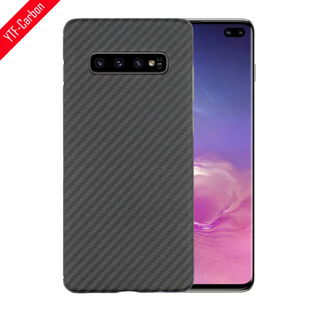

YTF-чехол из углеродного волокна для телефона Samsung Galaxy s10 + чехол из арамидного волокна чехол для телефона легкий тонкий чехол для S10e s10 plus