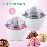 IL Ice Cream Maker,Mini Electric DIY Frozen Fruit Freezer Smoothie Blender Portable Automatic Ice Cream Machine Home Kitchen 1